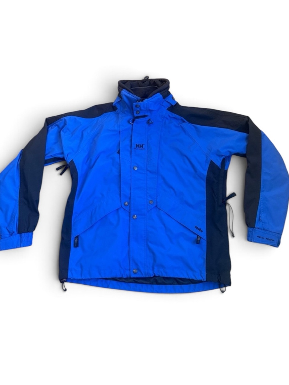 Vintage Helly Hansen Equipe Jacket Men’s L Blue Black Ski Snowboard Sport READ